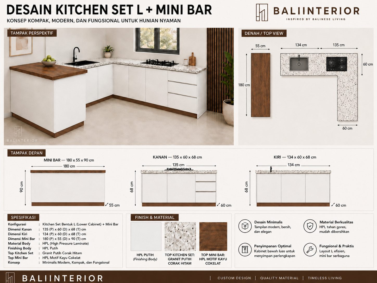Jasa Buat Kitchenset Bali 2