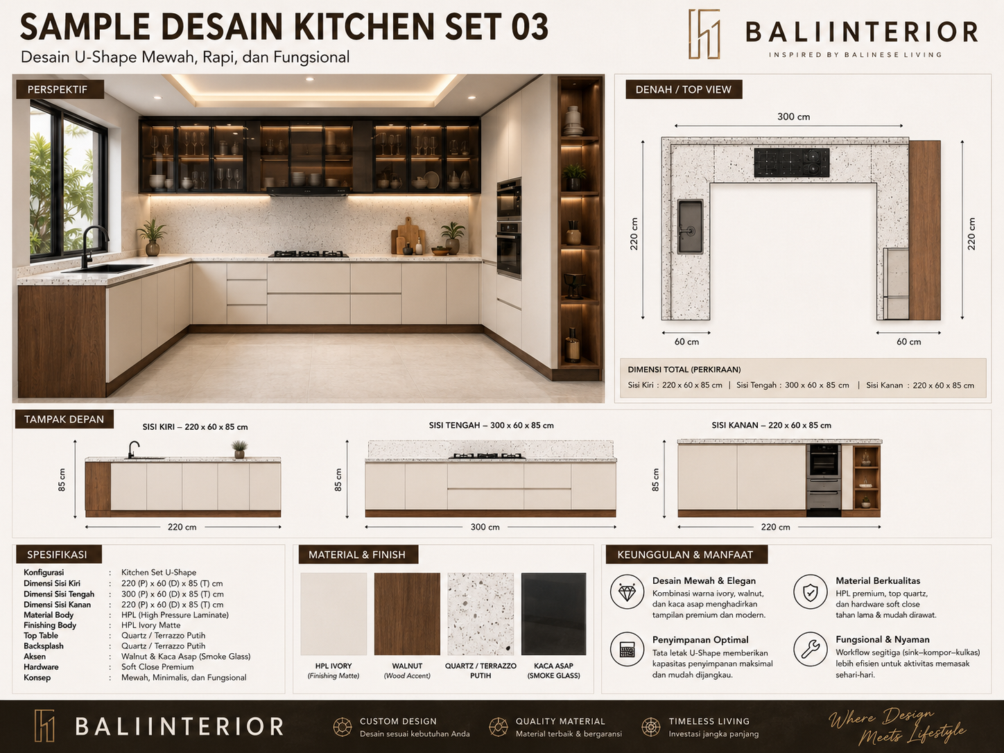 Jasa Buat Kitchenset Bali 3